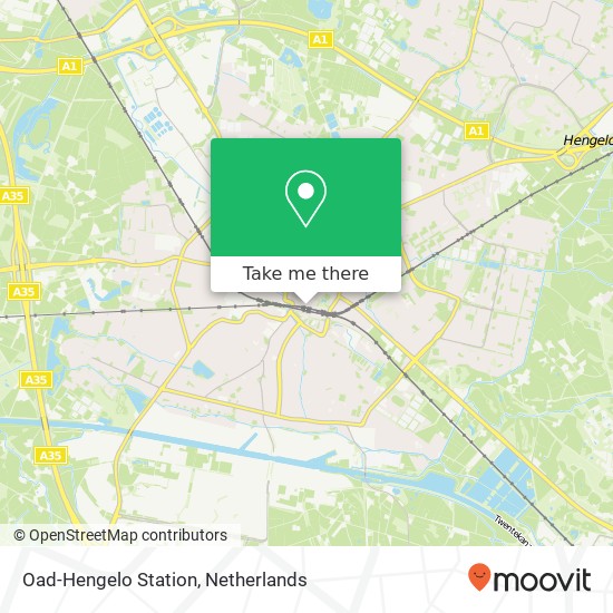 Oad-Hengelo Station map