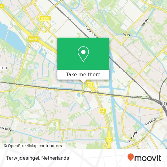 Terwijdesingel map