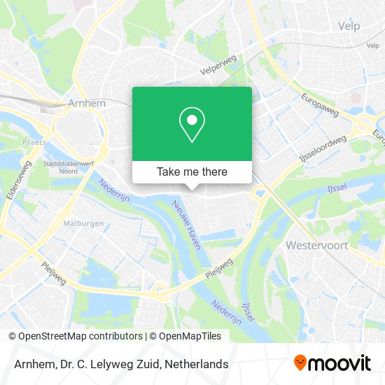 Arnhem, Dr. C. Lelyweg Zuid map