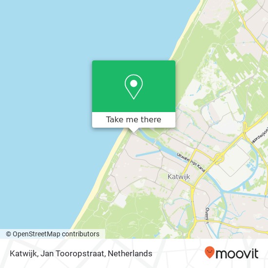 Katwijk, Jan Tooropstraat Karte