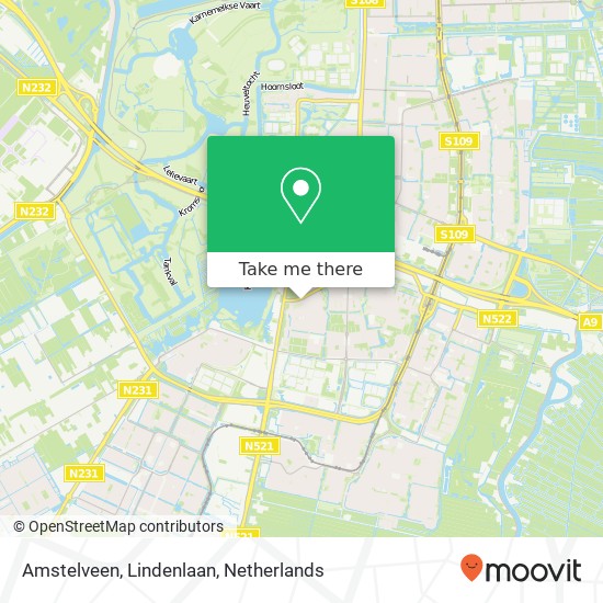 Amstelveen, Lindenlaan map