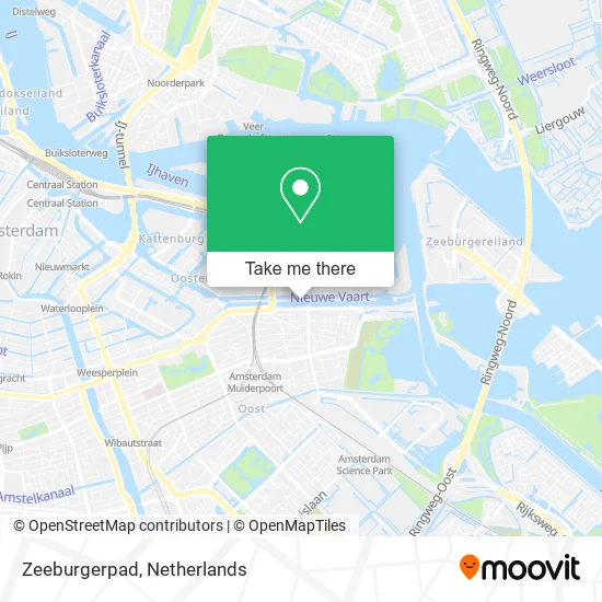 Zeeburgerpad map