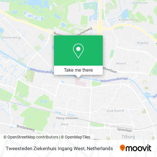 Tweesteden Ziekenhuis Ingang West Karte