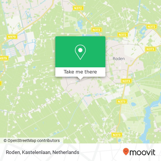 Roden, Kastelenlaan map