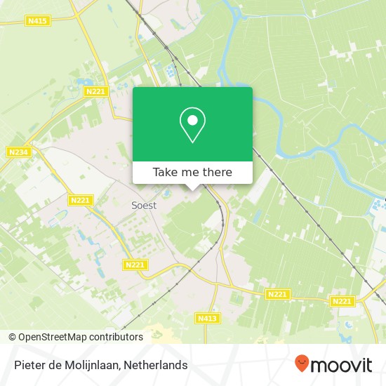 Pieter de Molijnlaan map