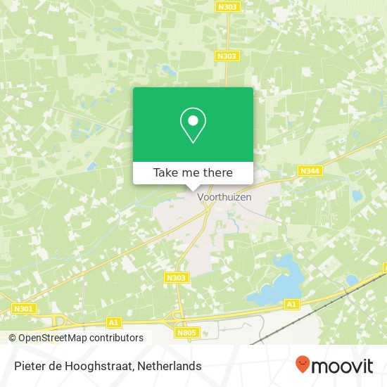 Pieter de Hooghstraat map