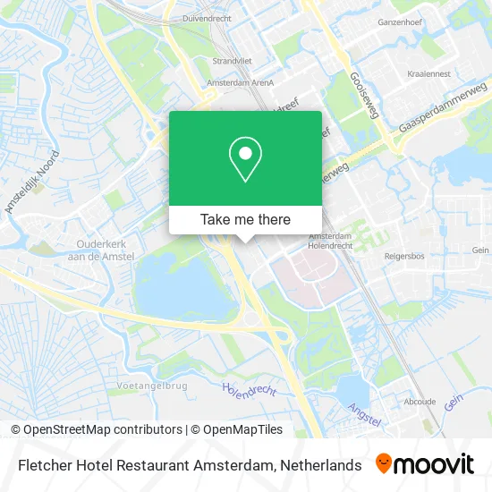 Fletcher Hotel Restaurant Amsterdam map