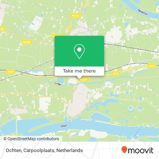 Ochten, Carpoolplaats Karte