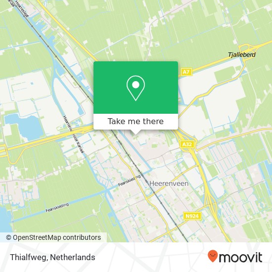 Thialfweg map