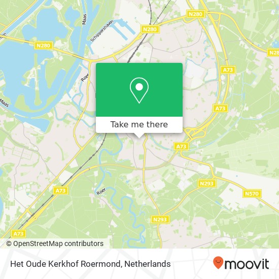 Het Oude Kerkhof Roermond map