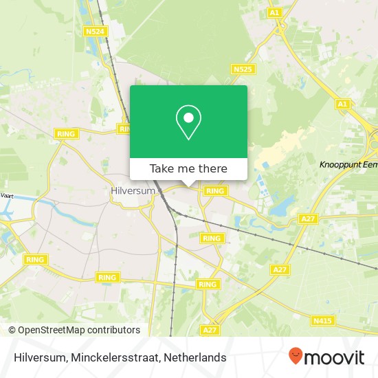 Hilversum, Minckelersstraat Karte