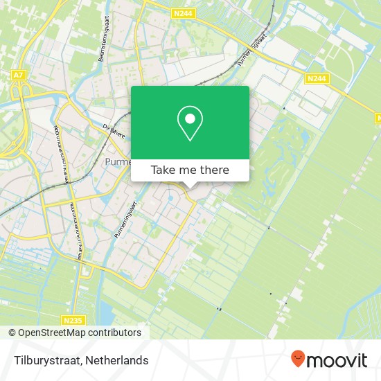 Tilburystraat map