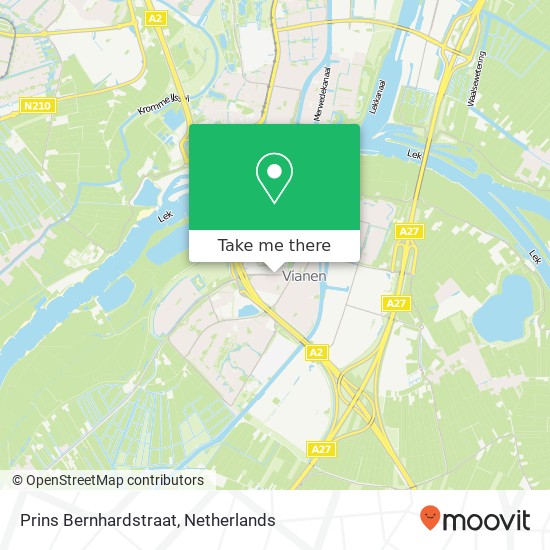 Prins Bernhardstraat map