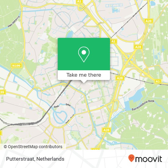Putterstraat map