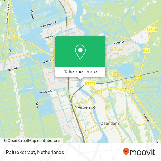 Paltrokstraat map