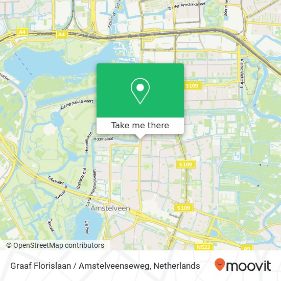 Graaf Florislaan / Amstelveenseweg Karte