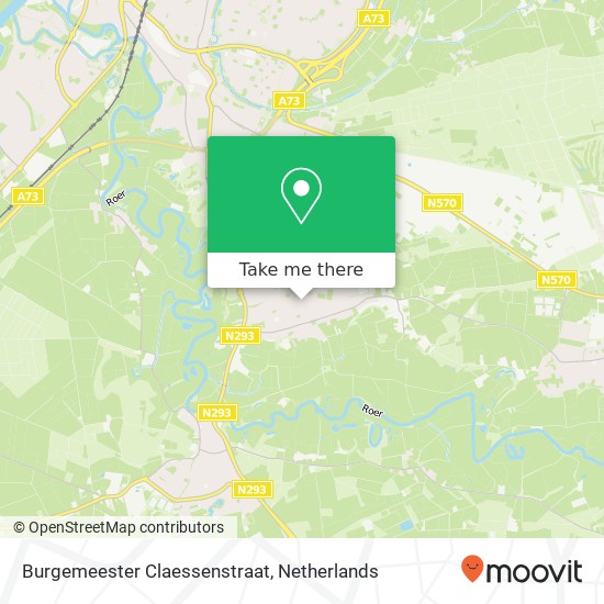 Burgemeester Claessenstraat Karte
