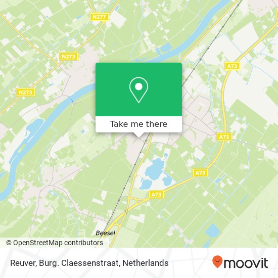 Reuver, Burg. Claessenstraat map
