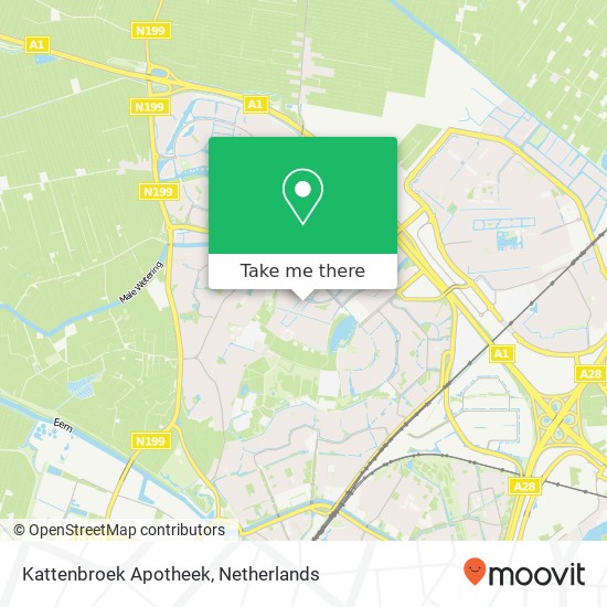 Kattenbroek Apotheek map