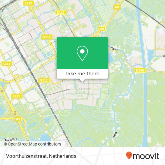 Voorthuizenstraat map