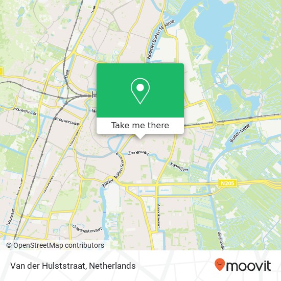 Van der Hulststraat map