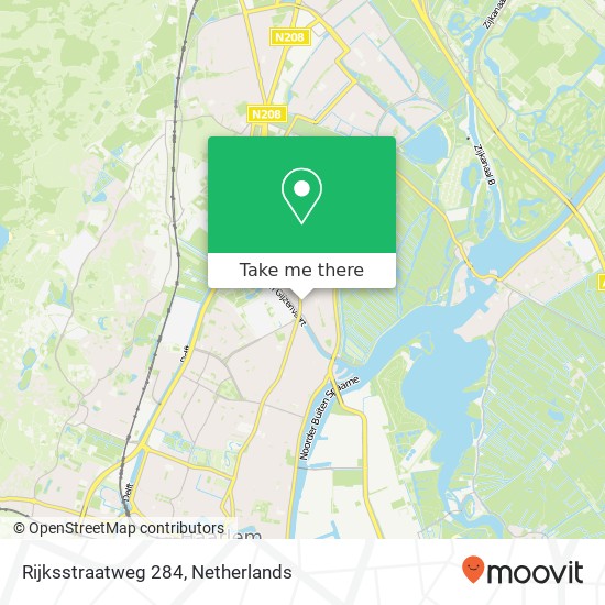 Rijksstraatweg 284 map