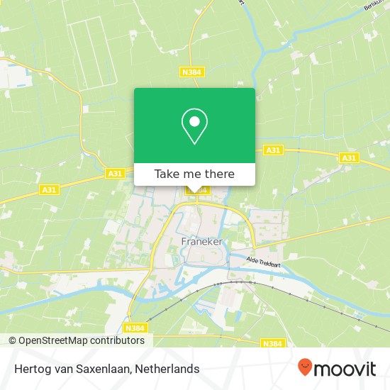 Hertog van Saxenlaan map