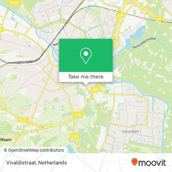 Vivaldistraat map