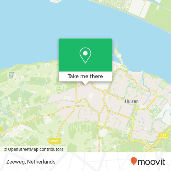 Zeeweg map