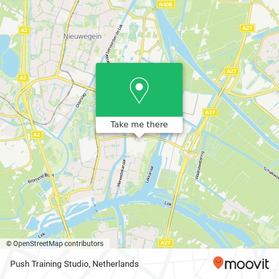 Push Training Studio map