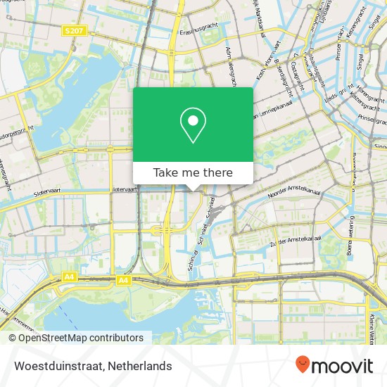 Woestduinstraat map