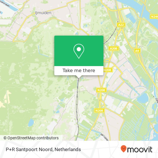 P+R Santpoort Noord map