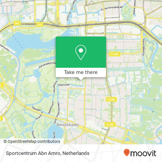 Sportcentrum Abn Amro map