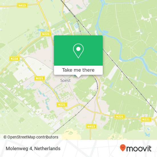 Molenweg 4 map