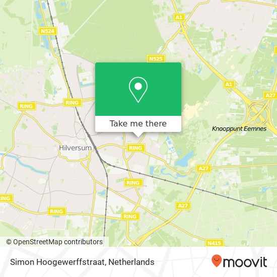 Simon Hoogewerffstraat map