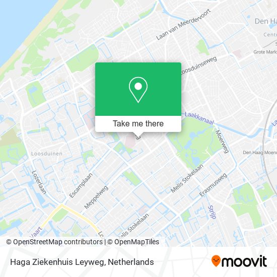Haga Ziekenhuis Leyweg map