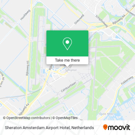 Sheraton Amsterdam Airport Hotel Karte