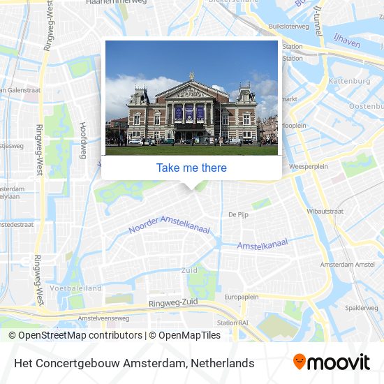 Het Concertgebouw Amsterdam map