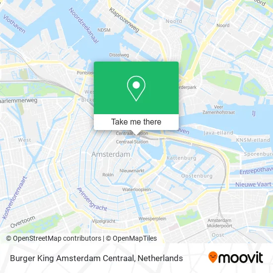 Burger King Amsterdam Centraal map