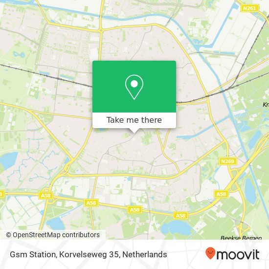 Gsm Station, Korvelseweg 35 Karte