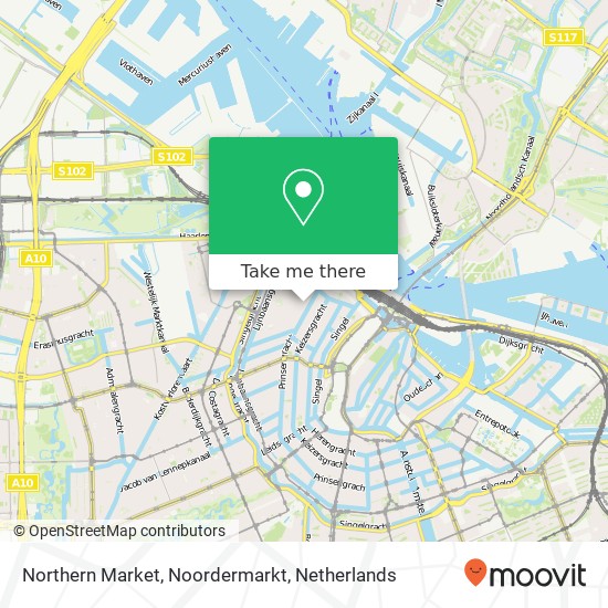 Northern Market, Noordermarkt map