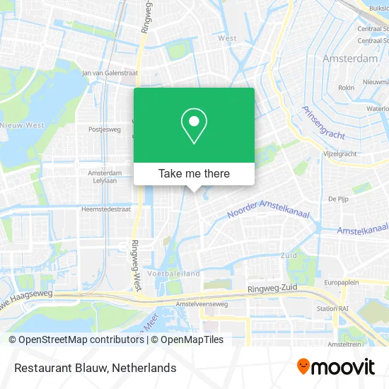 Restaurant Blauw map