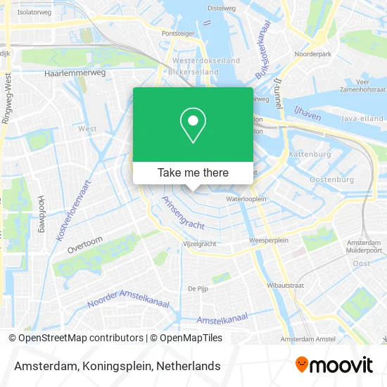 Amsterdam, Koningsplein map