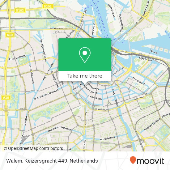 Walem, Keizersgracht 449 map