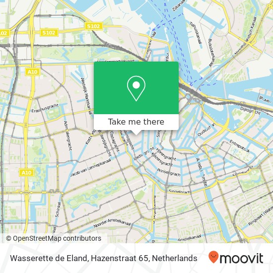 Wasserette de Eland, Hazenstraat 65 map