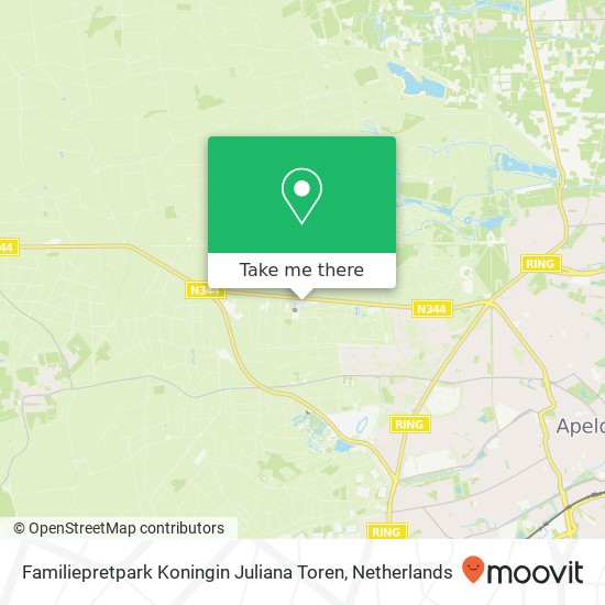 Familiepretpark Koningin Juliana Toren map