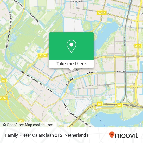 Family, Pieter Calandlaan 212 map