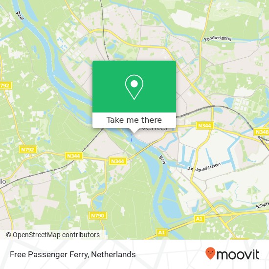 Free Passenger Ferry map