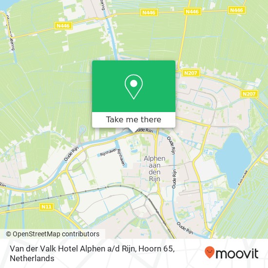 Van der Valk Hotel Alphen a / d Rijn, Hoorn 65 Karte