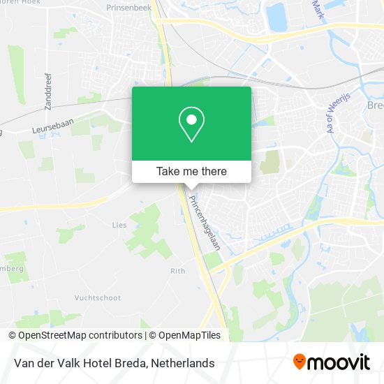 Van der Valk Hotel Breda map